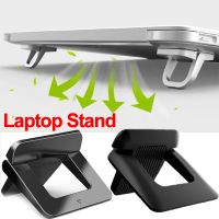 ♗℗ 2pcs Laptop Holder Portable Laptop Angle Stand Cooling Bracket Non-slip Foldable Desktop Notebook Tablet Stand Cooler Base Pad