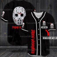 2023 new arrive- XZX180305  Personalized Jason Voorhees 3D basebel Jersey roll all print print size
