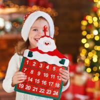 New Christmas Advent Calendar Childrens Gift Box Fashion DIY Charm Bracelet Jewelry Christmas Blind Box Decoration For Home