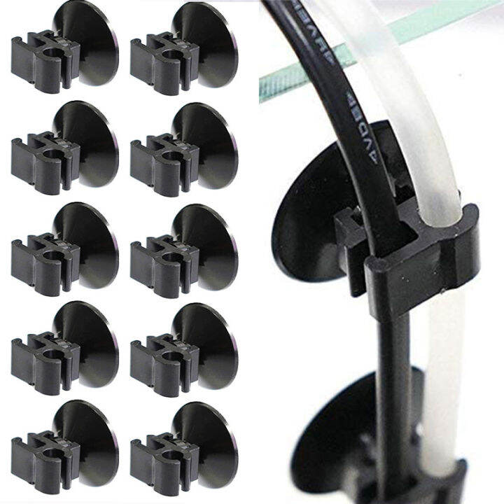 Aquarium Suction Cups Clip 3/16" Airline Tubing Holders Hose Clamps