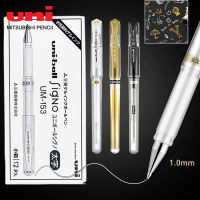 12ชิ้นกล่อง UNI เจลปากกา UM-153สีขาวปากกามันวาวสูง1.0มิลลิเมตรสำนักงานแต่งงานลายเซ็นนักเรียนมือวาดอุปกรณ์ศิลปะเครื่องเขียน