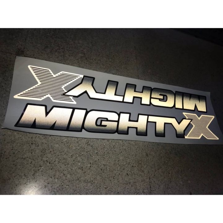 สติ๊กเกอร์แบบดั้งเดิมรถติดแก้มท้ายรถ-toyota-mightyx-ปี-92-94-ปี-95-96-โตโยต้า-ไมตี้-เอ๊กซ์-พลัส-mighty-x-sticker-ติดรถ