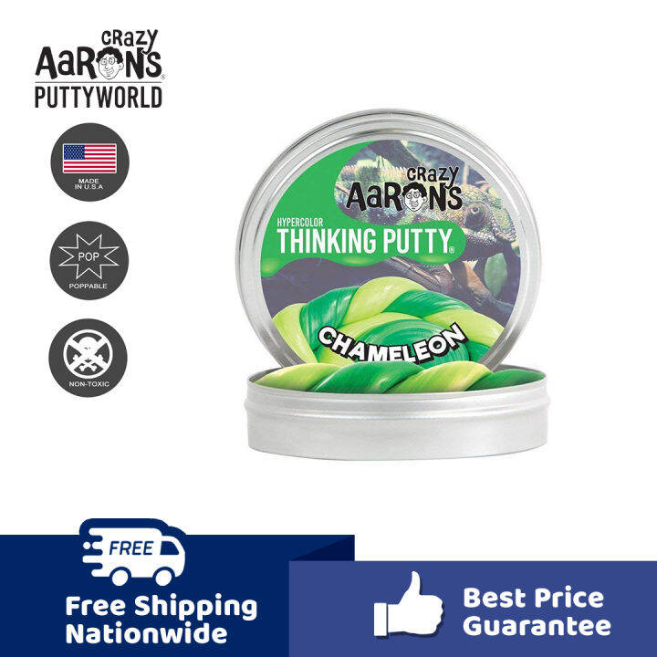 Crazy Aaron Thinking Putty Chameleon Hypercolor 2" Tin Slime Lazada PH
