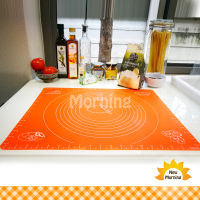 New Morning แผ่นรองนวดแป้งซิลิโคน Silicone Rolling Mat 40x50 cm-ORANGE