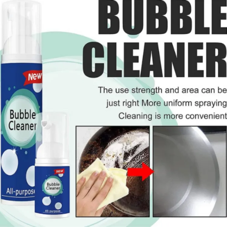 XGBYR 2023 New Upgrade All Purpose Bubble Cleaner,Bubble Cleaner Foam,  Bubble Cleaner,Foaming Heavy Oil Stain Cleaner,Kitchen Bubble Cleaner  Spray,All