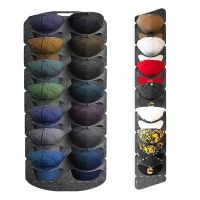 【YF】 Hanging Hat Organizers for Bedroom Closet Space Saving Wall Door Back Felt Storage Rack Baseball Cap Holders