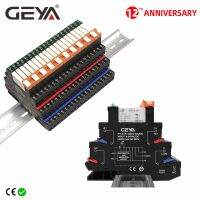 Geya 1ชิ้นความหนา6.2มม. รางดินโมดูลรีเลย์บาง6a 1no1nc รีเลย์24V 48V 110V 230V Gratis Ongkir