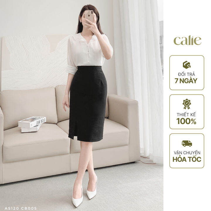 Chân váy công sở Váy bút chì dài lưng cao chữ V mẫu mới Chất Vải Nhập co  giãn tốt New Design CV0065  Lazadavn