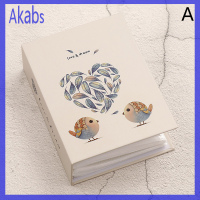 Akabs เคสสติ๊กเกอร์ตกแต่งจัดเก็บรูปภาพอัลบั้มรูป4นิ้ว200แผ่นอัลบั้มรูปการ์ตูนกรอบหนังสืออัลบั้มสำหรับของขวัญสำหรับเด็ก