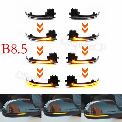 For Audi A4 B8.5 2011 2012 2013-2016 Dynamic Scroll LED Turn Signal Light Sequential Rearview Mirror Indicator Blinker Light