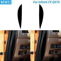 สำหรับ Infiniti FX 2009-2013 QX70 14เปียโนสีดำประตูทั้งสองด้านด้านหน้าสล็อตปกตัดรถอุปกรณ์ตกแต่งภายในสติ๊กเกอร์