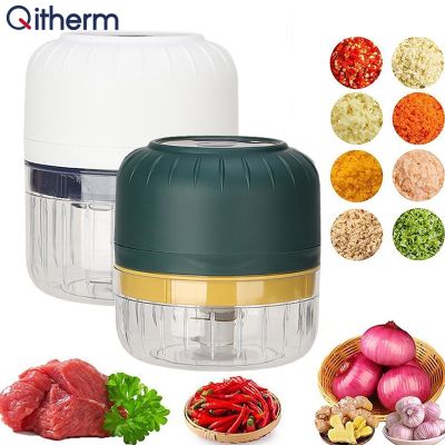 【CW】 100/250ML Meat Grinder USB Electric Garlic Masher Press Vegetable Mincer Crusher