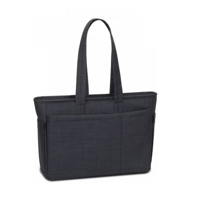 RIVACASE กระเป๋าถือผู้หญิงสำหรับใส่โน้ตบุ๊ค/MacBook Pro/Ultrabook สีดำ (8391)