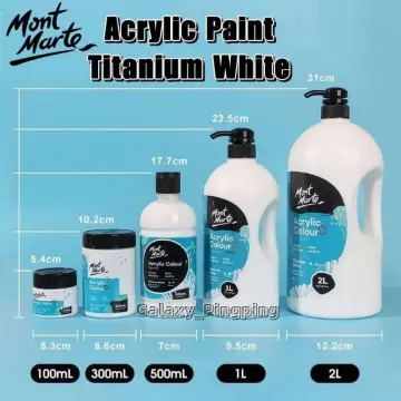 Acrylic paint white / black 30ml and 100ml