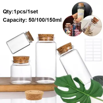 50ml 100ml 150ml borosilicate Glass Jar With Bamboo Lid factory