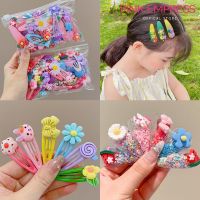 Summer New Childrens Hair Clip Set Girls Sweet Cute Dopamine Hairpin BB Barrette Accessories