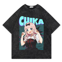 ญี่ปุ่น Kawaii มังงะอะนิเมะ Kaguya Love Is War เสื้อยืดผู้ชาย Harajuku กราฟิกแขนสั้น Streetwear Unisex Casual Tshirt คุณภาพสูงเสื้อยืด