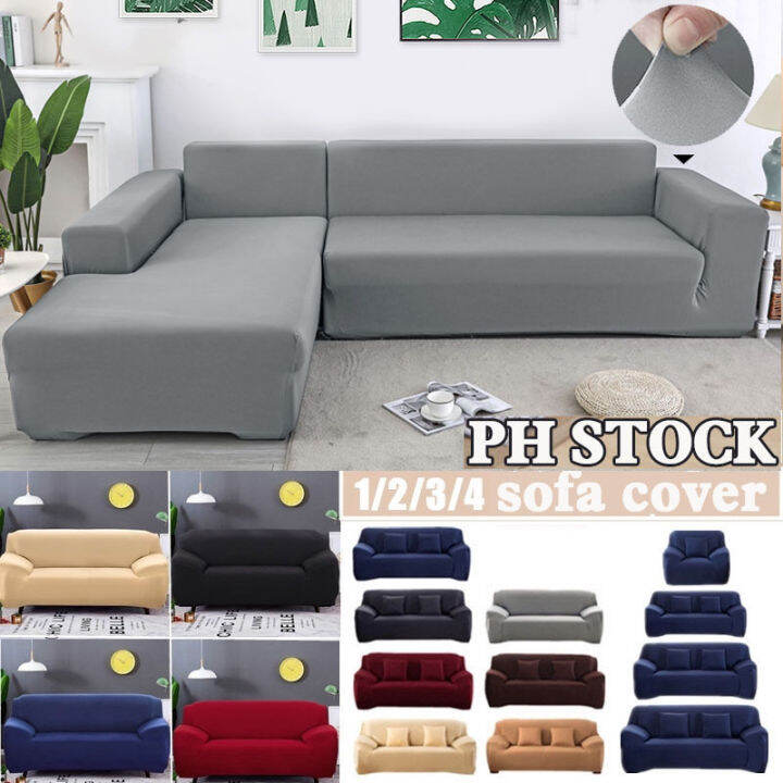 1/2/3/4 Seaters Sofa Covers LShape Elastic Recliner Furniture