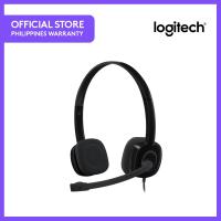 【Undine earphone】 Headphone Stereo หูฟังแบบมีสาย H151 Logitech พร้อมแจ็ค Microphone3.5มม. ตัดเสียงรบกวนแบบหมุนได้