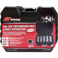 ชุดลูกบ๊อกคอยาวถอดหัวน๊อตหัวชำรุด หัวเสีย หัวน๊อตรูด - BOLT &amp; NUT REMOVER &amp; EXTRACTOR - 5PC