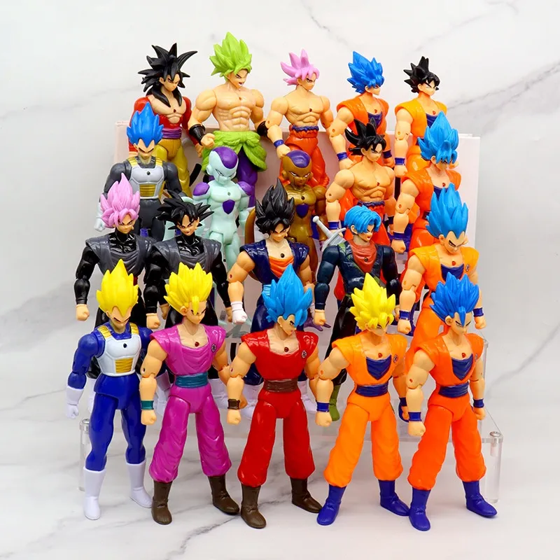 Bonecos Dragon Ball Articulados Bandai Goku Vegeta Frieza 30 cm - Barra Rey
