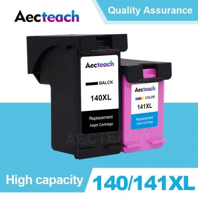 Aecteach Compatible 140 141 XL Ink Cartridge Replacement For HP 140 141 Photosmart C4283 C4583 C4483 C5283 D5363 D4263 Printer