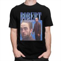 เสื้อยืดแขนสั้นพิมพ์ลาย Robert Pattinson Standing Meme สําหรับผู้ชาย