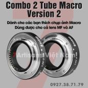 Combo 2 Tube Macro AF và MF Meike MK-F-AF3 dành cho Máy Ảnh Fujifilm