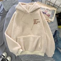 FESTY KARY Winter Women Hoody 2021 Long Sleeve Fleece Warm Hooded Sweatshirts Oversized Pullover Female Hoodies Sweatshirt