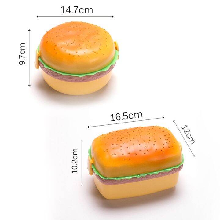 hamburger-lunch-box-kid-bento-box-food-container-creative-burger-children-lunch-box-food-container-storage-with-children-fork