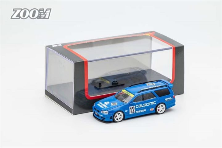**Pre-Order** Zoom 1:64 Stagea 1Gen WC34 260RS Wagon HKS#87 Calsonic#12 Lightning#23 Diecast Model Car