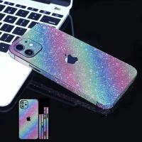 Bling Glitter Back Film For iPhone 14 Pro Max 13 12 Mini Full Cover Camera Lens Sticker Phone Protector For iPhone 14ProMax Film  Screen Protectors