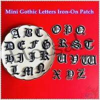 【hot sale】 卍✠✑ B15 ✿ Gothic Mini English Letters Series Q-1(Black)Iron-on Patch ✿ 1Pc Diy Embroidery Patch Sew on Iron on Badges Patches