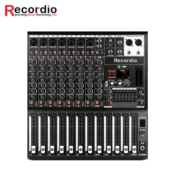 GAXQ8 Recordio high quality audio mixer professional digital stage