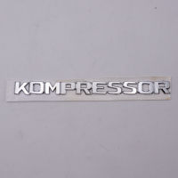 Logo เบนซ์ โลโก้ KOMPRESSOR ติดท้าย Benz สีโครเมี่ยม