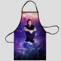 Ed Sheeran Oxford Fabric Apron For Men Women Bibs Home Cooking Baking Cleaning Aprons Kitchen Accessory