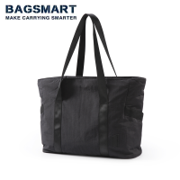 BAGSMART ผู้หญิงกระเป๋ากระเป๋าสะพายที่มีน้ำหนักเบาที่มีเสื่อโยคะหัวเข็มขัดสำหรับยิมทำงานโรงเรียนความจุขนาดใหญ่จับกระเป๋าถือ