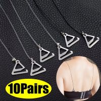 20Pc=10Pair Clear Bra Strap Silicone Bra Accessories Bra Shoulder Strap for Women Adjustable Transparent Hook Invisible Straps