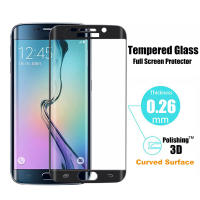P❤️M ฟิล์มกระจก เต็มจอ กาวขอบ ซัมซุง เอส6เอจ สีดำ Full Frame Tempered glass for Samsung Galaxy S6 Edge (5.1) Black