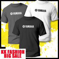 เสื้อยืดลายโลโก้ Yamaha,เสื้อยืดโพลีเอสเตอร์แห้งเร็วใส่ได้ทั้งชายหญิงสีดำเทาขาวแดงเข้ม