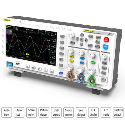 FNIRSI-1014D 7นิ้ว Oscilloscope TFT LCD Dual ช่องเครื่องกําเนิดสัญญาณเดสก์ท็อป Oscilloscope จับเอาต์พุตสัญญาณฟังก์ชั่น