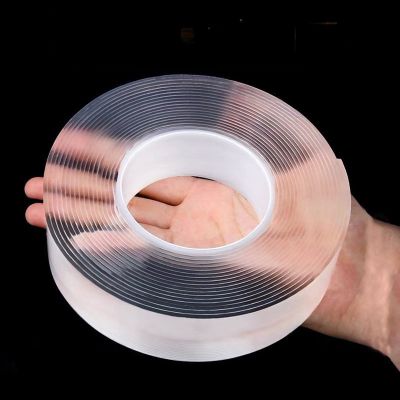 1-10M Nano Double Sided Tape Heavy Duty Transparent Adhesive Strips Strong Sticky Multipurpose Reusable Waterproof Mounting Tape