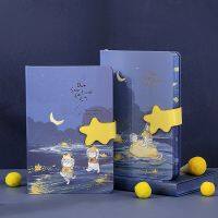 【living stationery】หน้าสีสัน StarNotebookShaped หัวเข็มขัดแม่เหล็ก Notepad A5พร้อมฝาครอบ HandCat นักเรียนพิเศษ