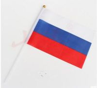 14 * 21 Cm Russia Hand Signal Waving Flag Small Banner Flags Nails  Screws Fasteners