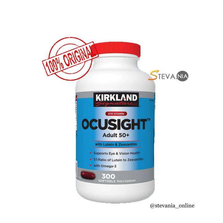 Kirkland Ocusight 50+ 300 Softgels Vitamin Mata Lutein Zeaxanthin