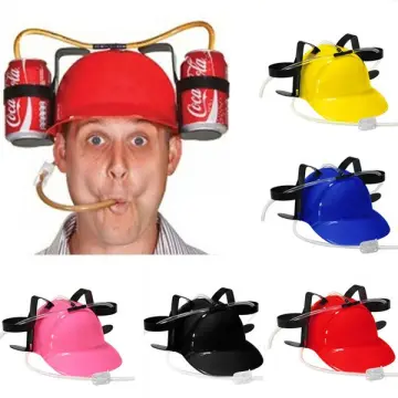 Drinking Hat with Straws Party Hat Can Holder Cowboy Hats Beer & Soda  Holder Beer Hat