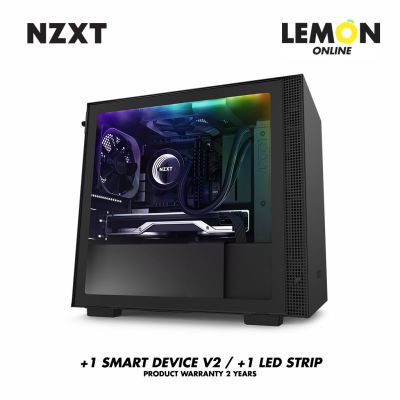 NZXT CASE H210i MATTE BLACK MINI-ITX WITH LIGHTING - 2Y