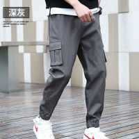 NGHG MALL-Overalls youth thin section loose trousers sports pants ninth pants mens large size cal pants youth