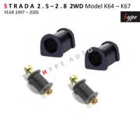 *** SET *** ยางประกับกันโคลง ยางกันโคลง + สกรูกันโคลง สำหรับ สตราด้า STRADA 2.5 - 2.8 2WD โมเดล K64 - K67 ปี 1997 - 2005 ( 4 ชิ้น)