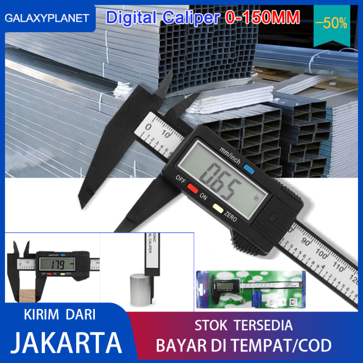 (Dikirim Dari Jakarta) Digital Caliper Meter Jangka No Digital 0-150MM ...